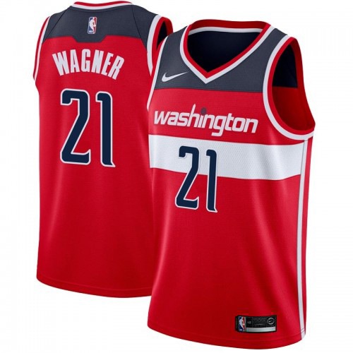 Washington Wizards #21 Moritz Wagner Red Swingman Icon Edition Jersey Mens