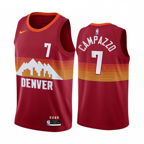 Denver Nuggets #7 Facundo Campazzo Red Youth Swingman 2020-21 City Edition Jersey Youth