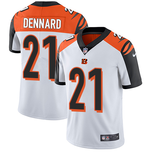 Cincinnati Bengals #21 Darqueze Dennard White Men's Stitched Vapor Untouchable Limited Jersey Men's