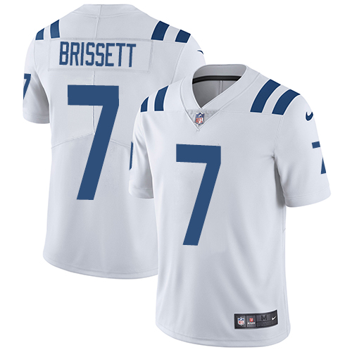 Indianapolis Colts #7 Jacoby Brissett White Men's Stitched Vapor Untouchable Limited Jersey Men's