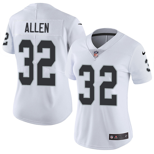 Las Vegas Raiders #32 Marcus Allen White Women's Stitched Vapor Untouchable Limited Jersey Womens