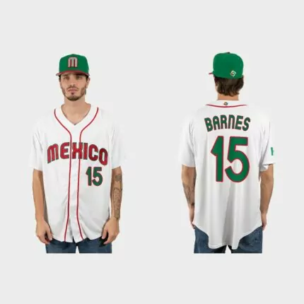 Austin Barnes Mexico Baseball 2023 World Baseball Classic Jersey – White
