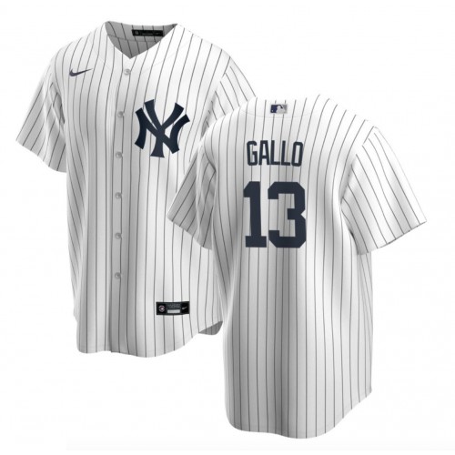 New York New York Yankees #13 Joey Gallo Men's White Home Jersey Men's