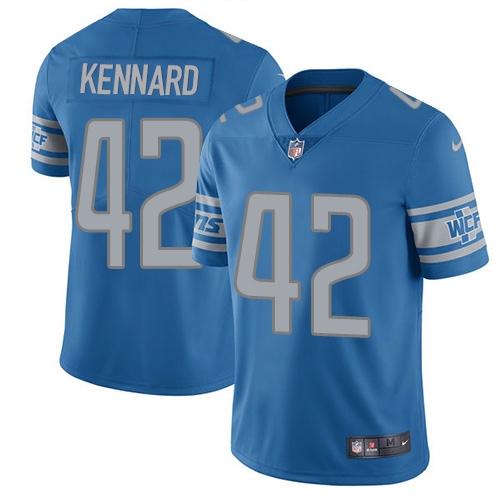 Detroit Lions #42 Devon Kennard Light Blue Team Color Youth Stitched Vapor Untouchable Limited Jersey Youth