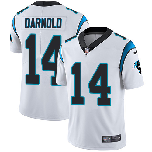 Panthers #14 Sam Darnold White Men's Stitched Vapor Untouchable Limited Jersey