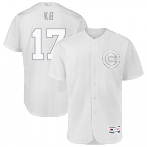 Chicago Chicago Cubs #17 Kris Bryant KB Majestic 2019 Players' Weekend Flex Base Authentic Player Jersey White Men's