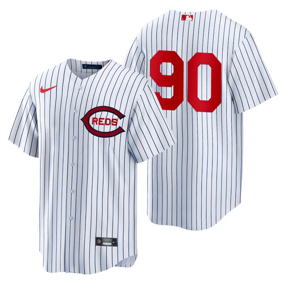 Cincinnati Reds #90 Delino DeShields Men's 2022 Field Of Dreams Game Jersey - White