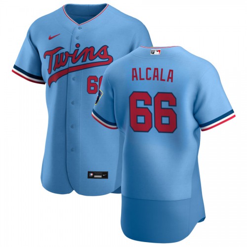 Minnesota Minnesota Twins #66 Jorge Alcala Men's Light Blue Alternate 2020 Authentic Team Jersey Men's
