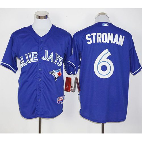 Toronto Blue Jays #6 Marcus Stroman Blue Alternate Cool Base Stitched Jersey Men's