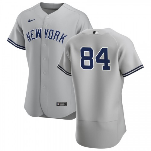 New York New York Yankees #84 Albert Abreu Men's Gray Road 2020 Authentic Player Jersey Men's