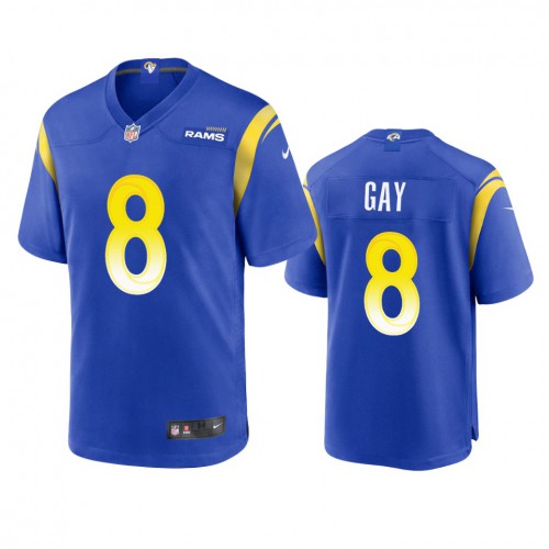 Los Angeles Los Angeles Rams #8 Matt Gay Men's Game Jersey - Royal Men's