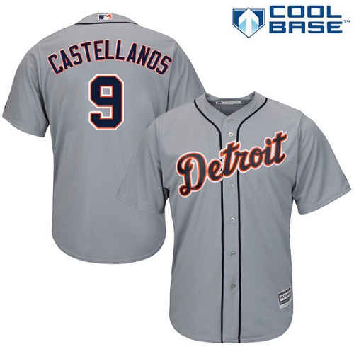 Detroit Tigers #9 Nick Castellanos Grey Cool Base Stitched Youth Jersey Youth
