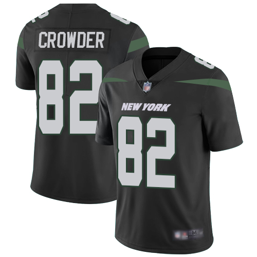 New York Jets #82 Jamison Crowder Black Alternate Men's Stitched Vapor Untouchable Limited Jersey Men's