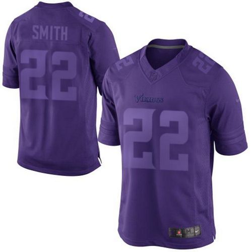 Vikings #22 Harrison Smith Purple Men's Stitched Drenched Limited Jersey
