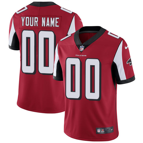 Atlanta Falcons Customized Red Team Color Stitched Vapor Untouchable Limited Men's Jersey
