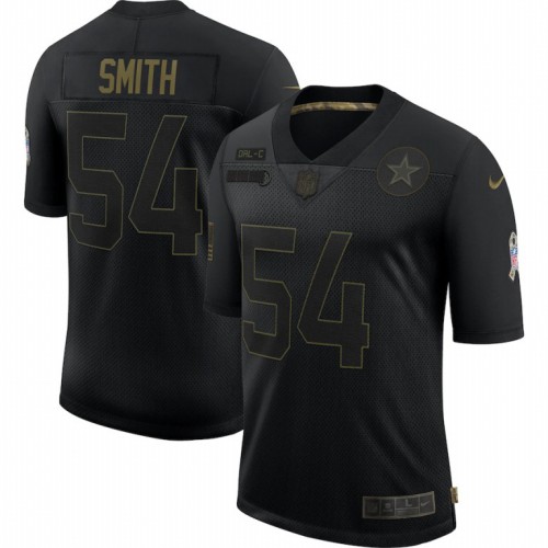 Dallas Dallas Cowboys #54 Jaylon Smith 2020 Salute To Service Limited Jersey Black Men's