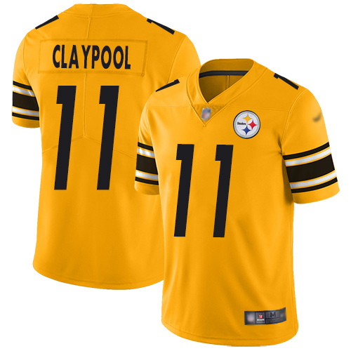 Pittsburgh Steelers #11 Chase Claypool Gold Youth Stitched Limited Inverted Legend Jersey Youth