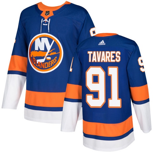 Adidas New York Islanders #91 John Tavares Royal Blue Home Authentic Stitched Youth Jersey Youth