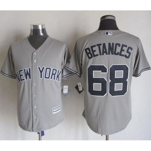 New York Yankees #68 Dellin Betances Grey New Cool Base Stitched Jersey Men's