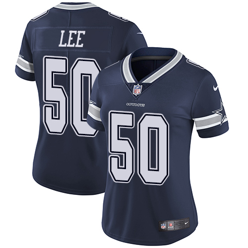 Dallas Cowboys #50 Sean Lee Navy Blue Team Color Women's Stitched Vapor Untouchable Limited Jersey Womens