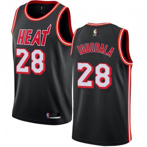 Miami Heat #28 Andre Iguodala Black Youth Swingman Hardwood Classics Jersey Youth