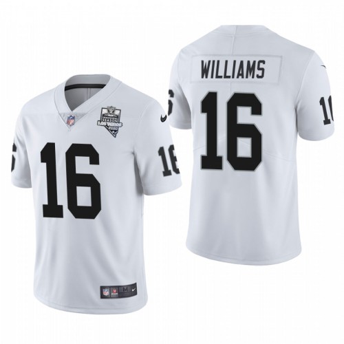 Las Vegas Las Vegas Raiders #16 Tyrell Williams Men's 2020 Inaugural Season Vapor Limited Jersey White Men's
