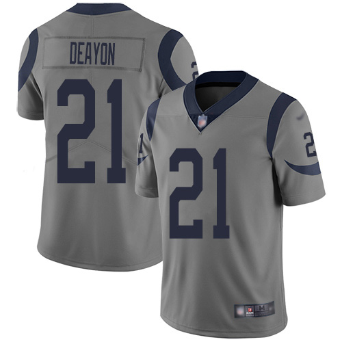 Los Angeles Rams #21 Donte Deayon Gray Men's Stitched Limited Inverted Legend Jersey Men's