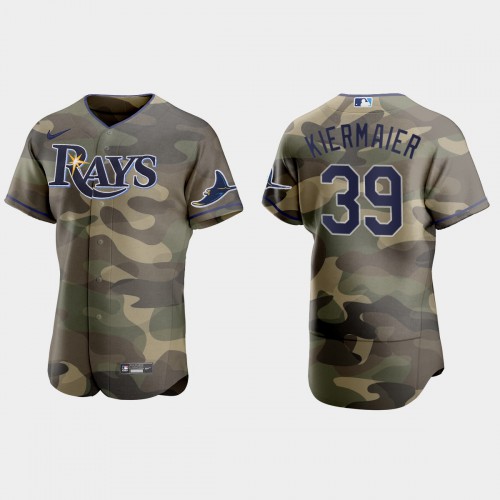 Tampa Bay Tampa Bay Rays #39 Kevin Kiermaier Men's 2021 Armed Forces Day Authentic Jersey -Camo Men's