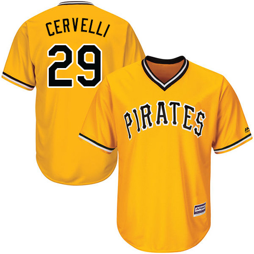Pittsburgh Pirates #29 Francisco Cervelli Gold Cool Base Stitched Youth Jersey Youth