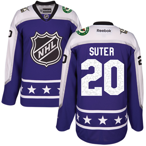 Minnesota Wild #20 Ryan Suter Purple 2017 All-Star Central Division Women's Stitched Jersey Womens