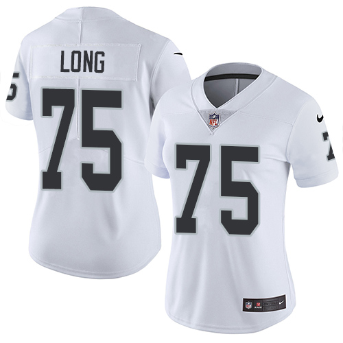 Las Vegas Raiders #75 Howie Long White Women's Stitched Vapor Untouchable Limited Jersey Womens