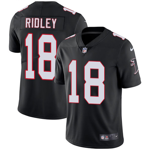 Falcons #18 Calvin Ridley Black Alternate Youth Stitched Vapor Untouchable Limited Jersey
