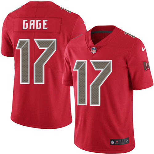Buccaneers #17 Russell Gage Red Youth Stitched Limited Rush Jersey