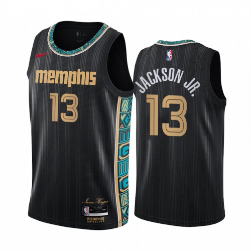 Memphis Grizzlies #13 Jaren Jackson Jr. Black Swingman 2020-21 City Edition Jersey Mens
