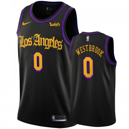 Los Angeles Lakers #0 Russell Westbrook Black 2020 Latin Nights Swingman Jersey Mens