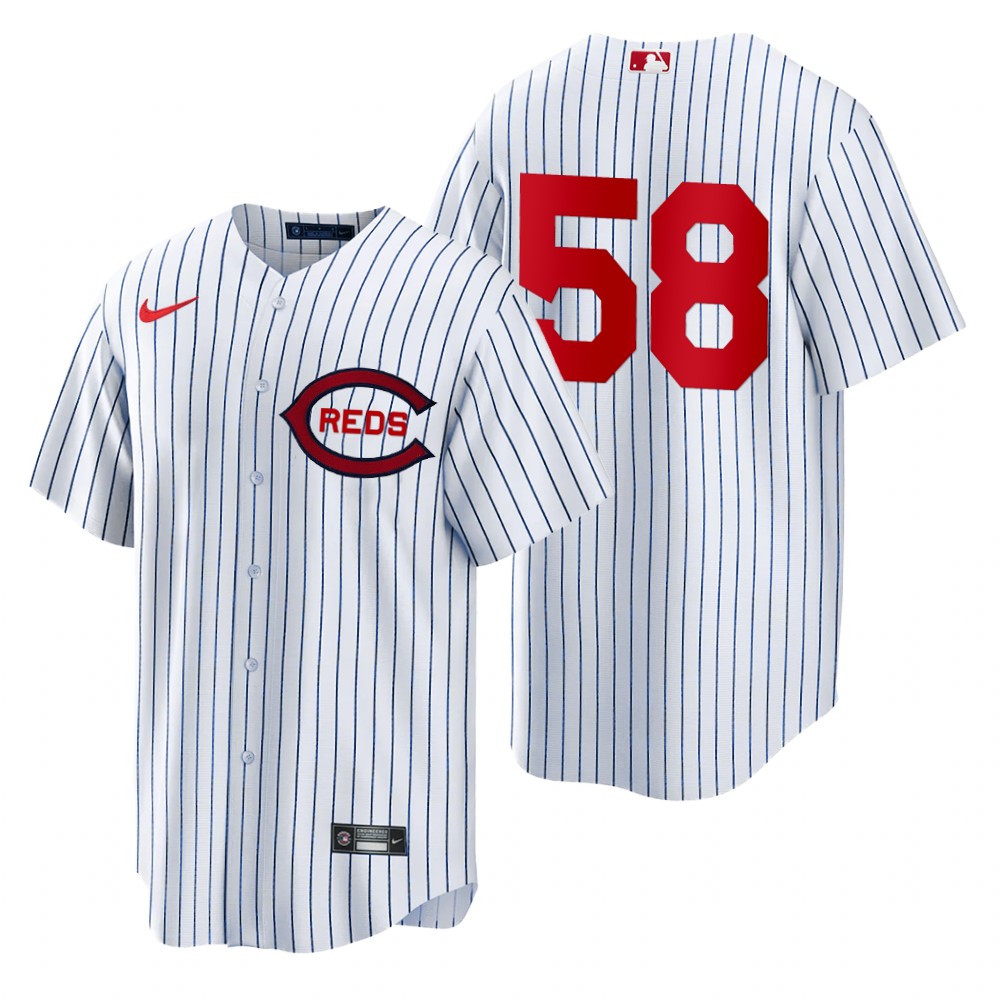 Cincinnati Reds #58 Luis Castillo Men's 2022 Field Of Dreams Game Jersey - White
