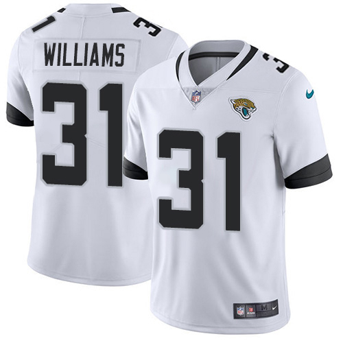 Jaguars #31 Darious Williams White Men's Stitched Vapor Untouchable Limited Jersey