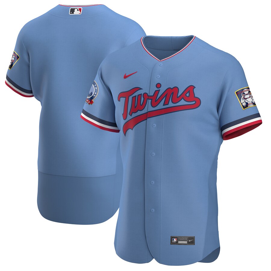 Minnesota Twins Men's Light Blue Alternate 2020 Authentic Team Jersey