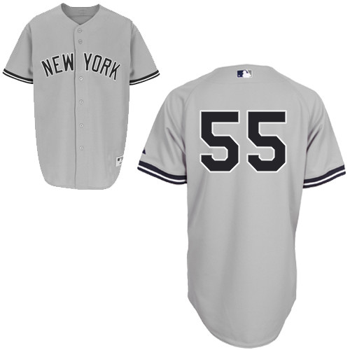 New York Yankees #55 Russell Martin Grey Stitched Jersey Men's