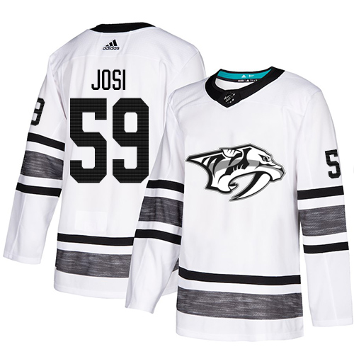 Adidas Nashville Predators #59 Roman Josi White Authentic 2019 All-Star Stitched Youth Jersey Youth
