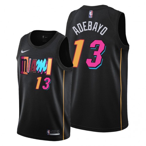 Miami Miami Heat #13 Bam Adebayo Womens 2021-22 City Edition Black Jersey Womens