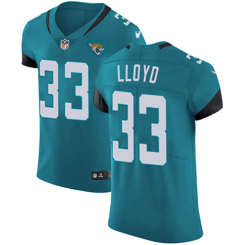 Jaguars #33 Devin Lloyd Teal Green Alternate Men's Stitched New Elite Jersey