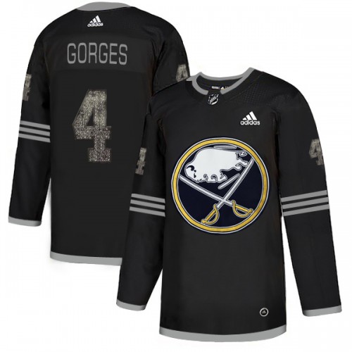 Adidas Buffalo Sabres #4 Josh Gorges Black Authentic Classic Stitched Jersey Men's