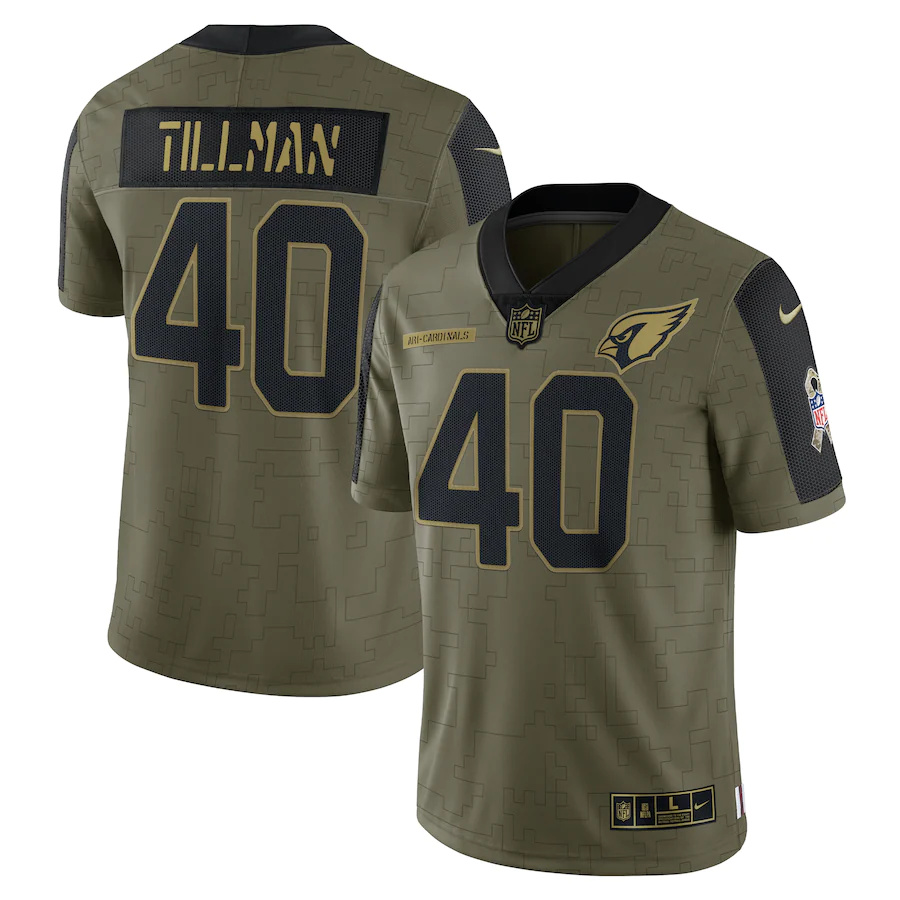 Arizona Cardinals #40 Pat Tillman Olive 2021 Salute To Service Limited Player Jersey