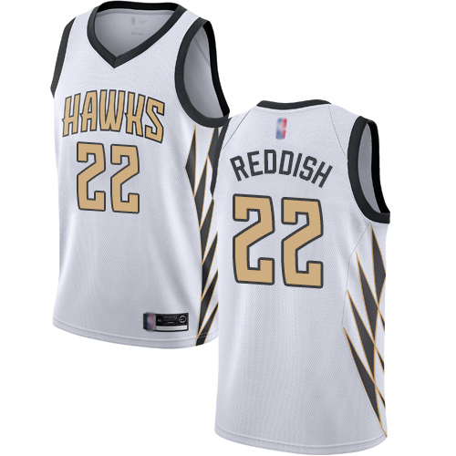 Atlanta Hawks #22 Cam Reddish White Swingman City Edition 2018/19 Jersey Mens