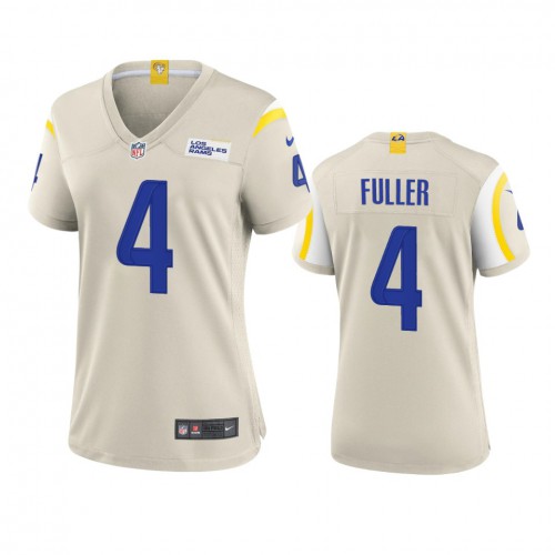 Los Angeles Los Angeles Rams #4 Jordan Fuller Women's Game Jersey - Bone Womens