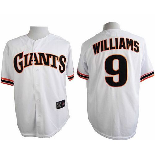 San Francisco Giants #9 Matt Williams White 1989 Turn Back The Clock Stitched Jersey Men's