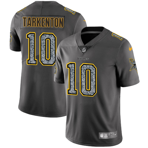 Vikings #10 Fran Tarkenton Gray Static Men's Stitched Vapor Untouchable Limited Jersey