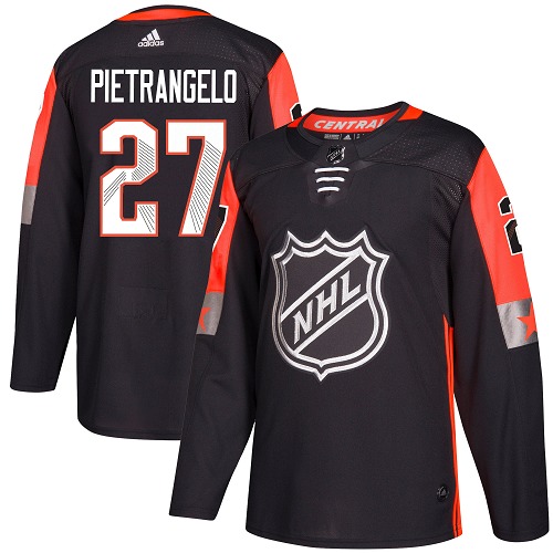 Adidas St. Louis Blues #27 Alex Pietrangelo Black 2018 All-Star Central Division Authentic Stitched Youth Jersey Youth