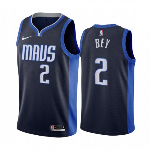 Dallas Dallas Mavericks #2 Tyler Bey Navy Youth Swingman 2020-21 Earned Edition Jersey Youth